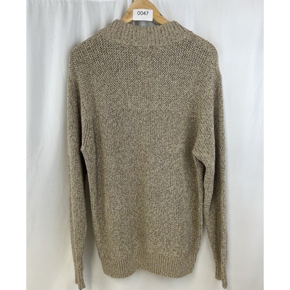 Red Head Men's Knit Heavyweight 1/4 Zip Sweater Brown Size L - Picture 6 of 10